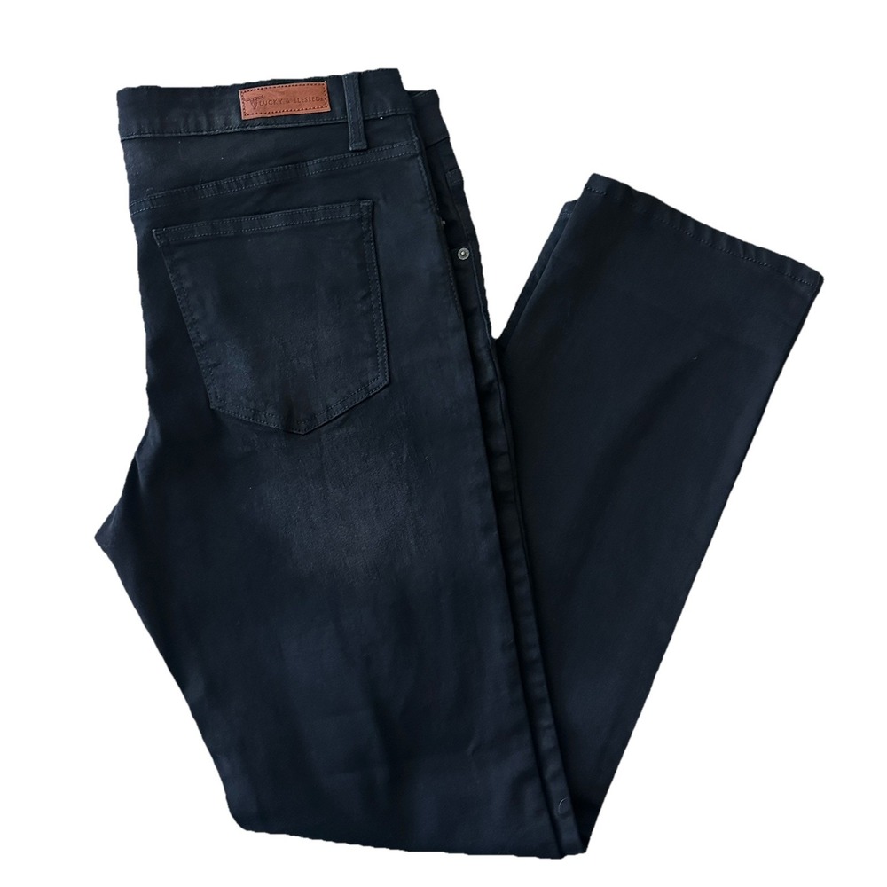 Lucky and‎ Blessed Jeans Women's 38x33.5 Inch Plus 20 Black Denim Straight NWOT